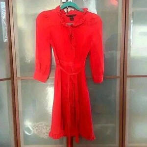 Marc Jacobs red 100%  silk size 2